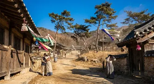 설날 날씨 이미지