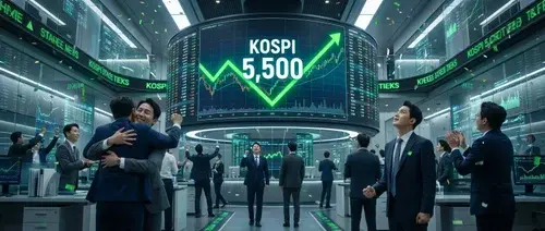 코스피 5500 탈환 메인 이미지