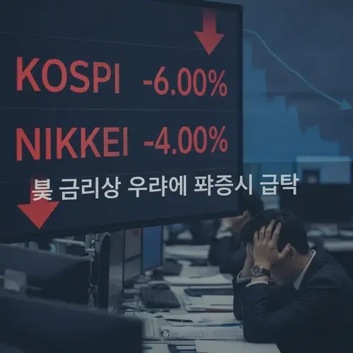 코스피 폭락 이미지