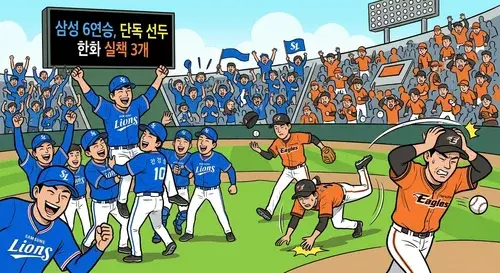 삼성 한화 경기 장면