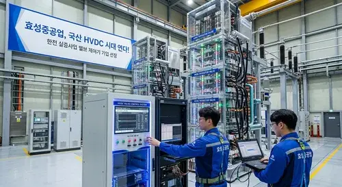 HVDC 국산화 기술 일러스트
