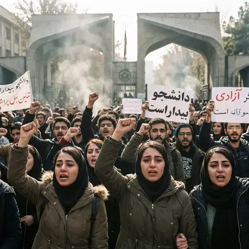이란 시위 현장 이미지